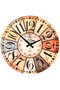 Wallity Reloj Decorativo de MDF Multicolor 50x50 cm